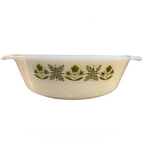 Vintage Anchor Hocking Fire-King Meadow Green Casserole Dish